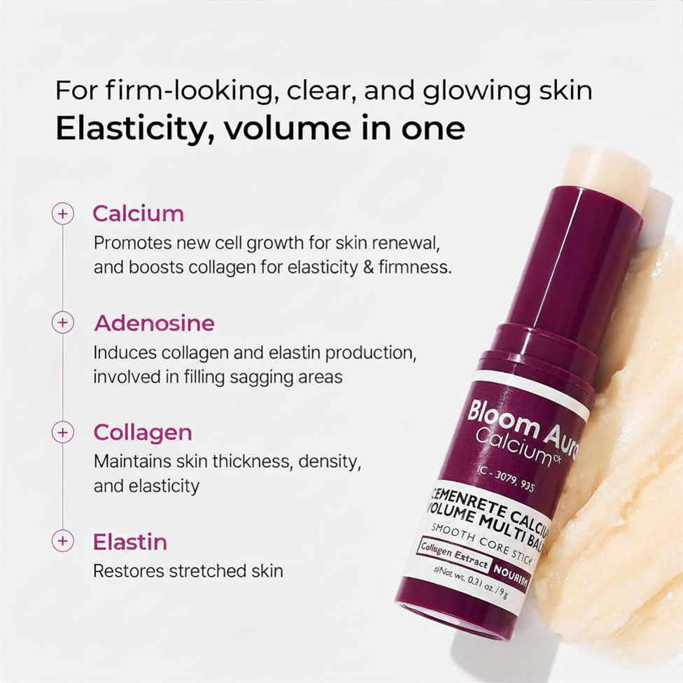 [Bloom Aura Official] Calcium Multi Balm Eye Care Routine Korean Skin Care Anti-Aging Cosmetics Collagen Eye Stick 9G